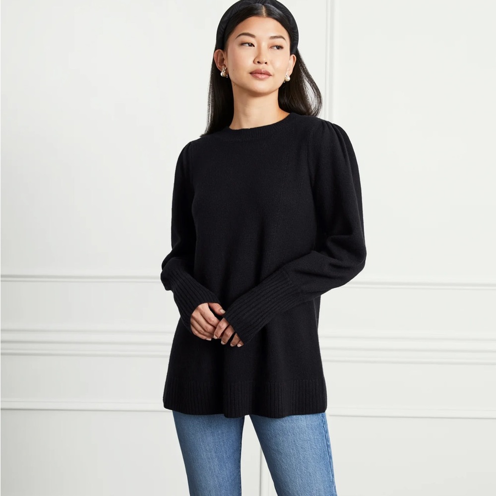 HILL HOUSE HOME The Sylvia Sweater XS BLACK MERINO WOOL